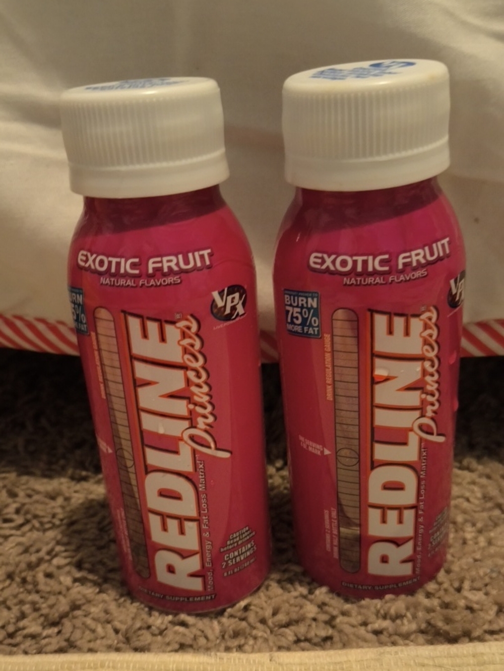 Redline Princess Exotic Fruit Energy Drink Rare Lot 2 - Hot Pink Exp 2024